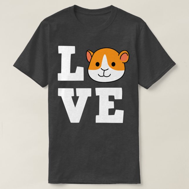 Camiseta Guinea Pig Love Cute Furry Potato Hamster Cavy Pet (Diseño del anverso)