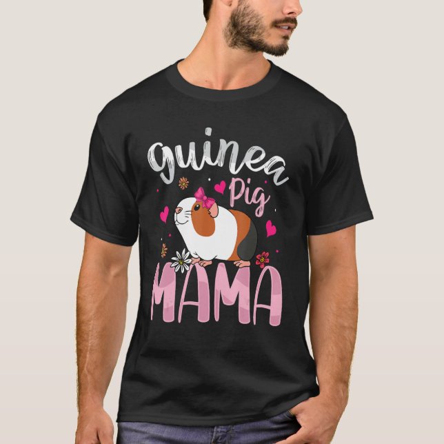 Camiseta Guinea Pig Mama   Guinea Pigs   Women Girls Kid (Anverso)