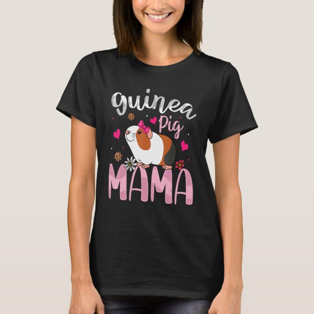 Camiseta Guinea Pig Mama   Guinea Pigs   Women Girls Kid (Anverso)