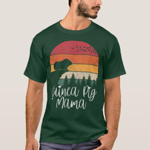 Camiseta Guinea Pig Mama Retro Sunset Guinea Pig Owner Appa