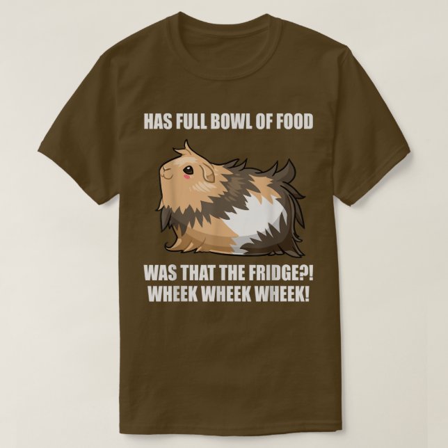 Camiseta Guinea Pig Mom Dad Funny Piggy Food Wheek Wheek  (Diseño del anverso)