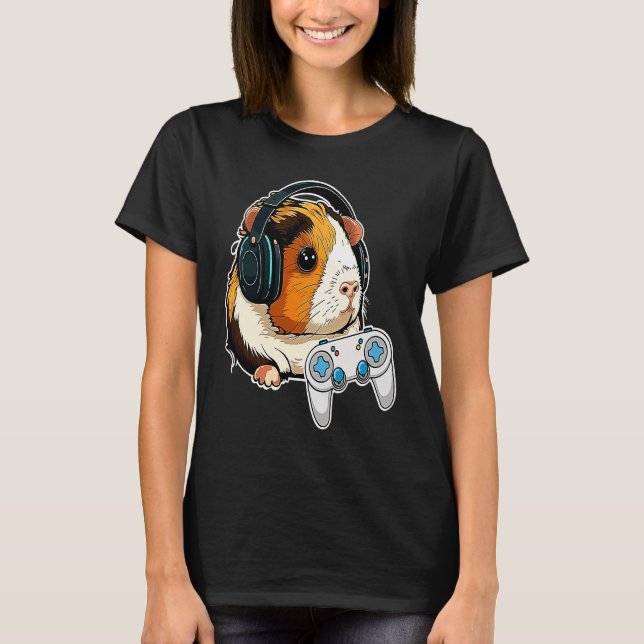 Camiseta Guinea Pig Mom Dad  Piggy  Chew Cage  7 (Anverso)