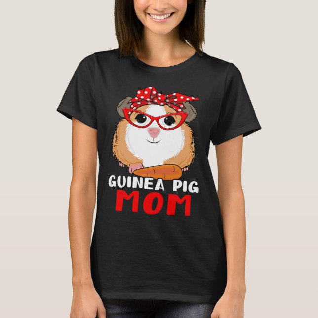 Camiseta Guinea Pig Mom Mothers Day Hamster  Mama Womens (Anverso)