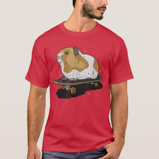 Camiseta Guinea pig on skateboard skateboarding 
