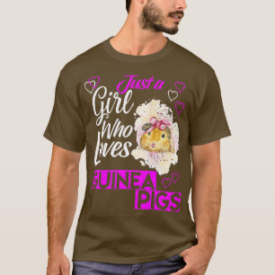 Camiseta Guinea Pig Owner Lover Just A Girl Who Loves Guine