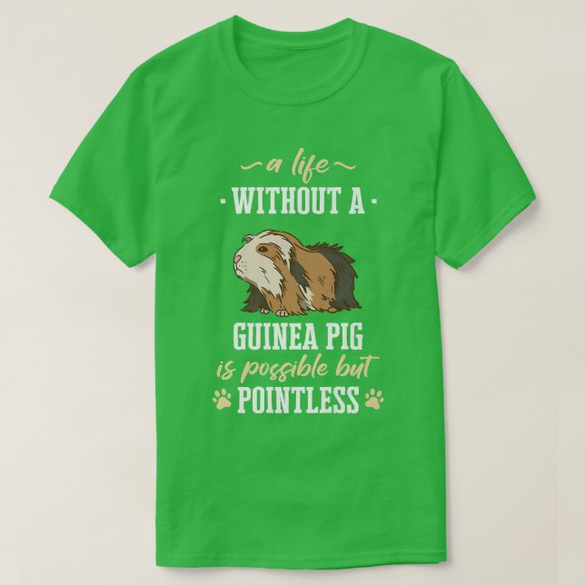 Camiseta Guinea Pig Pet Peruvian Sheba  (Diseño del anverso)