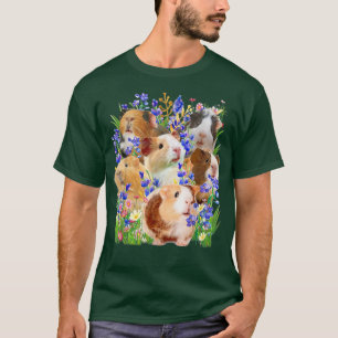 Camiseta Guinea Pig Plant Flowers Spring Lover 2352 