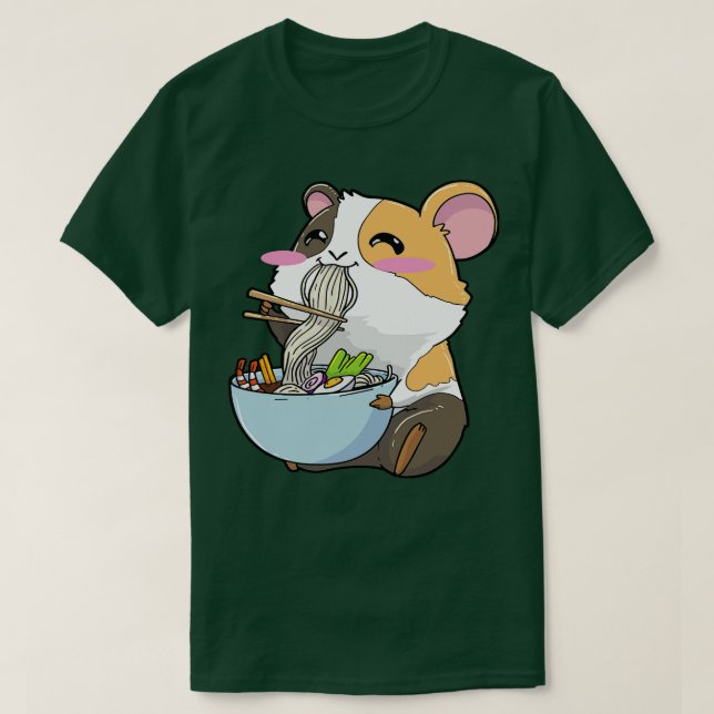 Camiseta Guinea Pig Ramen Noodles Kawaii (Diseño del anverso)