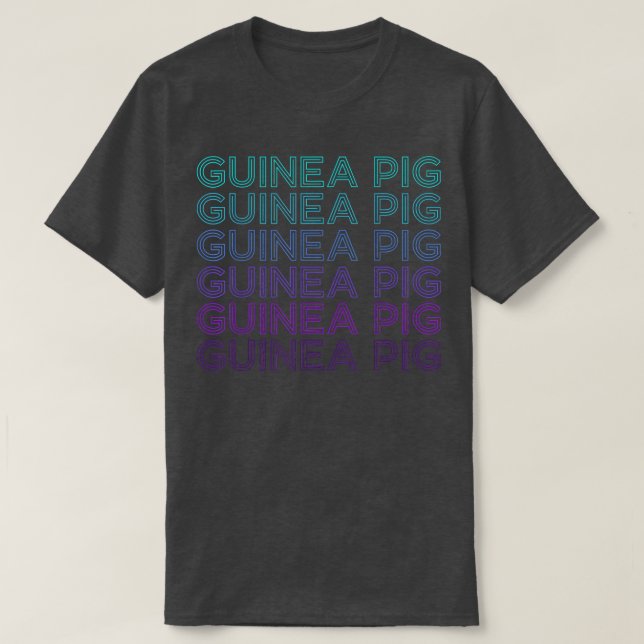 Camiseta Guinea Pig Retro T-Shirt (Diseño del anverso)