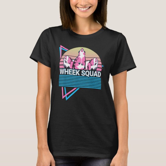 Camiseta Guinea Pig Retro Wheek Squad (Anverso)