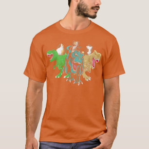 Camiseta Guinea Pig Riding T Re Dinosaur Birthday Kids 
