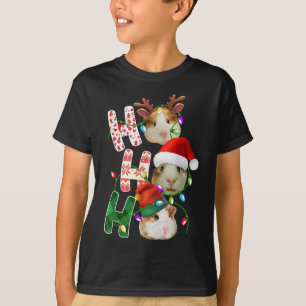 Camiseta Guinea Pig Santa Ho Ho Ho Navidades divertidos Xma