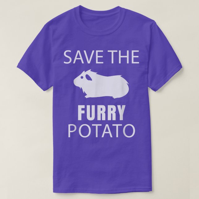 Camiseta Guinea Pig - Save The Furry Potato  (Diseño del anverso)