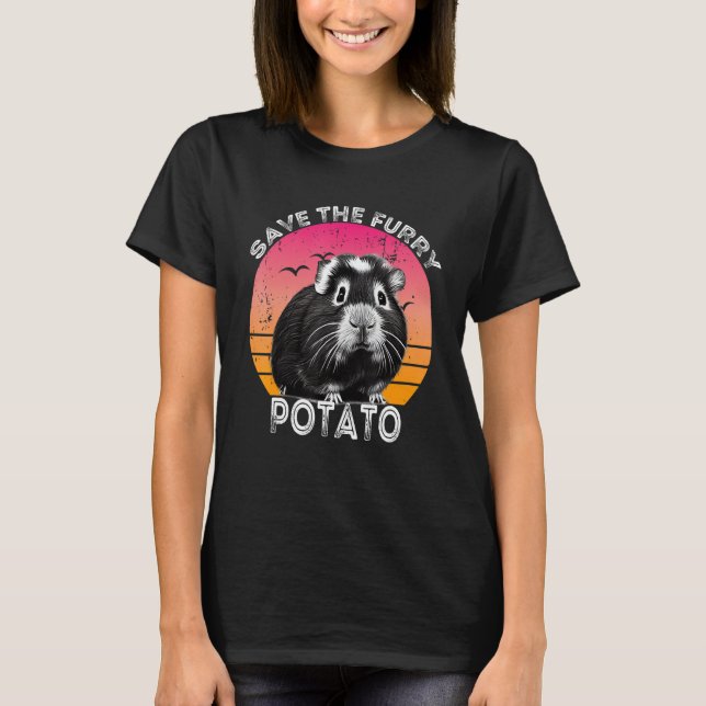 Camiseta Guinea Pig Save The Furry Potato (Anverso)
