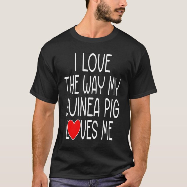 Camiseta Guinea Pig  Saying  Valentine's Day (Anverso)