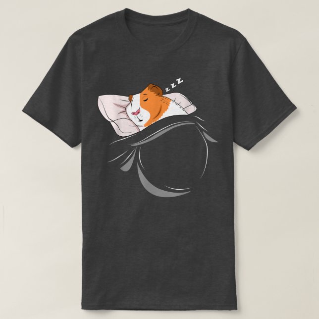 Camiseta Guinea Pig Sleep Pyjamas Nap Gift Guinea Pig  (Diseño del anverso)