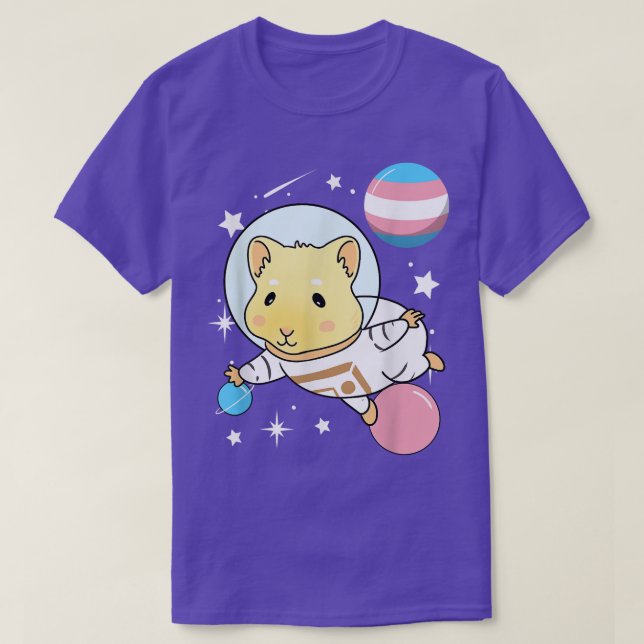 Camiseta Guinea Pig Space Trans Pride  (Diseño del anverso)
