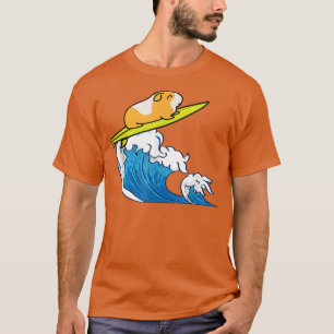 Camiseta Guinea Pig Surf Funny Furry Water Sports Pet Lover