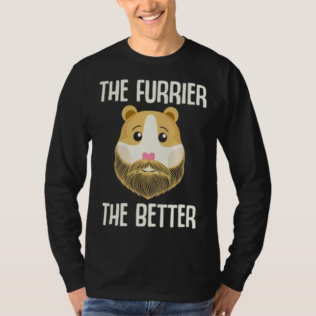Camiseta Guinea Pig  The Furrier the Better (Anverso)