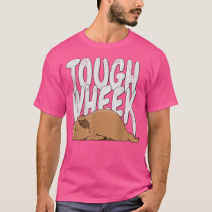 Camiseta Guinea Pig Tough Wheek Beige Brown Guinea Pig Pet 
