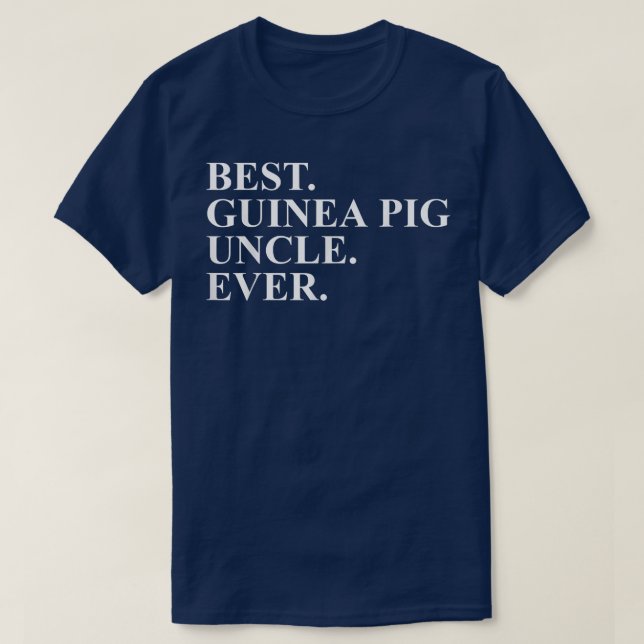 Camiseta Guinea Pig Uncle Apparel  Novelty Funny Uncles Des (Diseño del anverso)