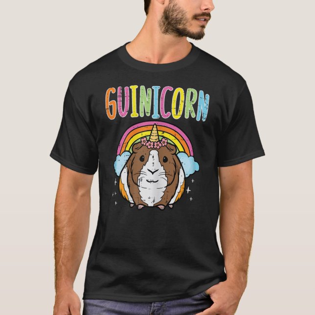 Camiseta Guinea Pig Unicorn Guinicorn Cavy Girls Kids Toddl (Anverso)