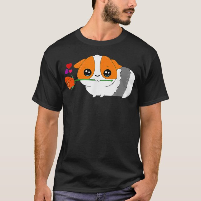 Camiseta Guinea Pig Valentine Animal Lovers Valentines Day  (Anverso)
