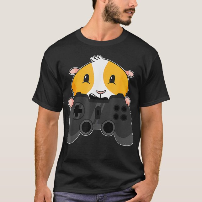 Camiseta Guinea Pig Video Games Furry Potato Domestic Cavy  (Anverso)