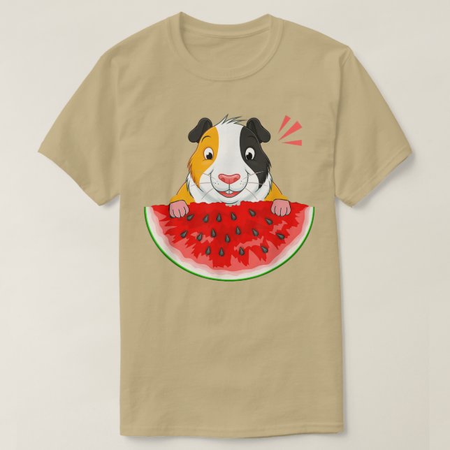 Camiseta Guinea pig watermelon601 (Diseño del anverso)