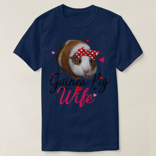 Camiseta Guinea Pig Wife Costume Shirt Women Guinea Pig Lov (Diseño del anverso)