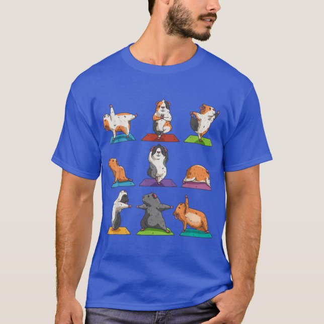 Camiseta Guinea Pig Yoga Position Workout Gift funny (Anverso)