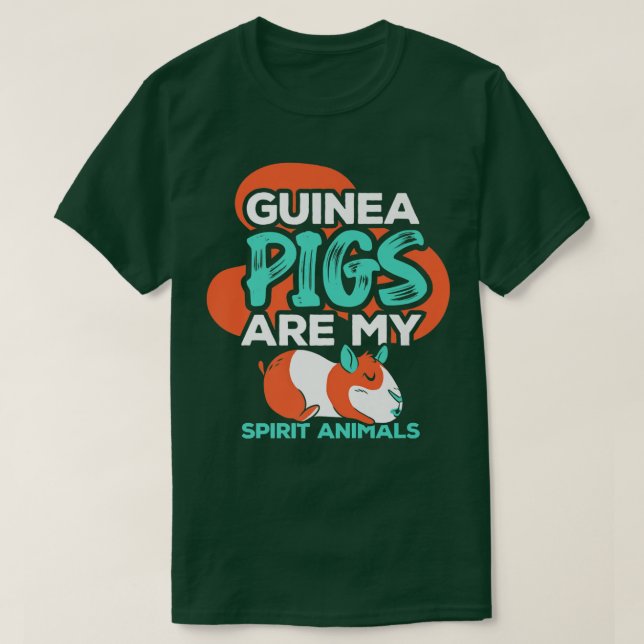 Camiseta Guinea Pigs Are My Spirit Animals Guinea Pig Anima (Diseño del anverso)