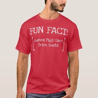 Camiseta Guinea Pigs Can't Drive Boats Funny Animal Pun Hum
