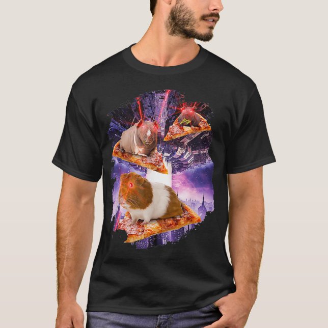 Camiseta Guinea Pigs With Laser Eyes I Laser Rodent Space P (Anverso)