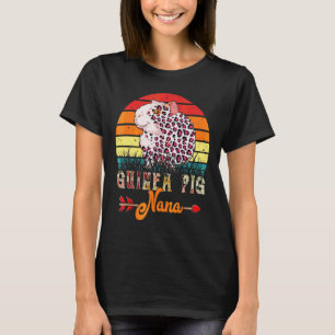 Camiseta Guinea retro vintage Cerdo Nana Flores Leopard Gui