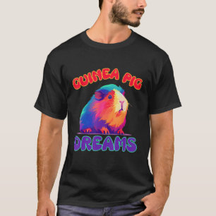 Camiseta Guinea Sueños de cerdo Colorful G Pig diseño
