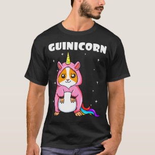 Camiseta Guinicorn Conejillo de Indias Unicornio Blanco Cab