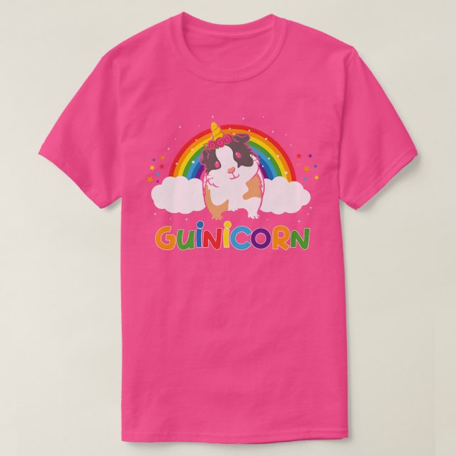 Camiseta Guinicorn Cute Guinea Pig Unicorn Animal Rainbow P (Diseño del anverso)