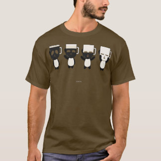 Camiseta Guinness Panda Beer Pattern negro