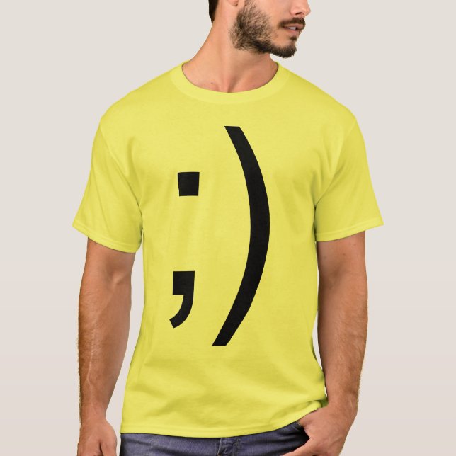 Camiseta Guiño del texto de la cara (Anverso)