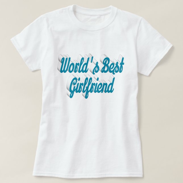 Camiseta Guión azul del cielo de Girlfriend (Diseño del anverso)