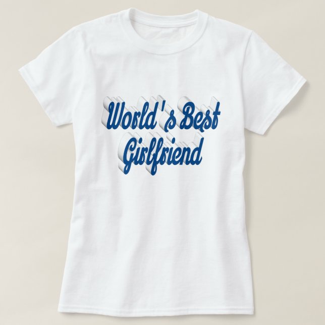 Camiseta Guión azul marino de Girlfriend (Diseño del anverso)