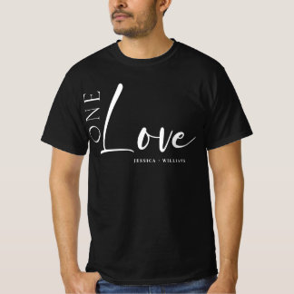 Camiseta Guión blanco de parejas de amor