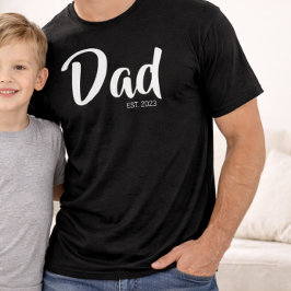 Camiseta Guión Blanco Padre Establecido