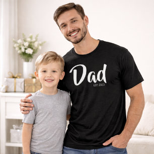 Camiseta Guión Blanco Padre Establecido
