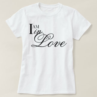 Camiseta guión chic Estoy en Amor estética afirmación