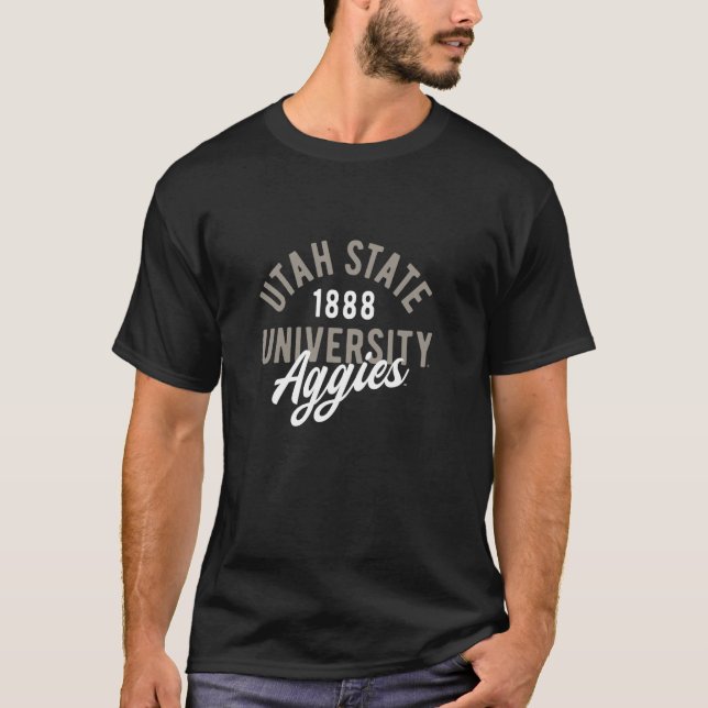 Camiseta Guión clásico de las universidades estatales de Ut (Anverso)