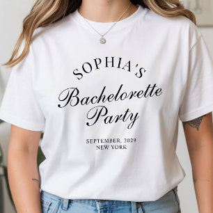 Camiseta Guion de Caligrafía para Fiesta de Despedida de So