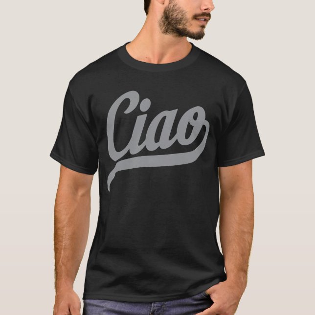 Camiseta Guión de Ciao (gris) (Anverso)