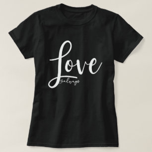Camiseta Guión de escritura a mano siempre elegante